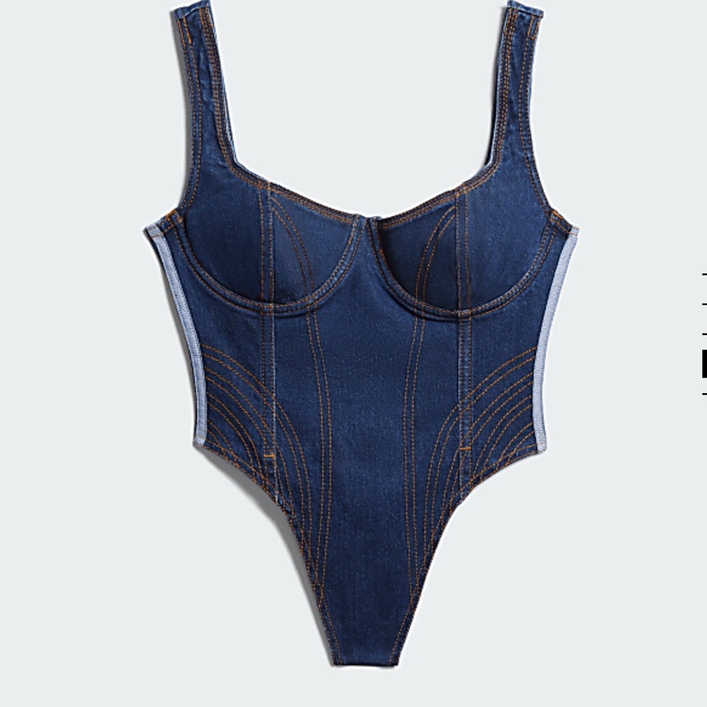 Ivy Park x Adidas denim bodysuit. Size M.